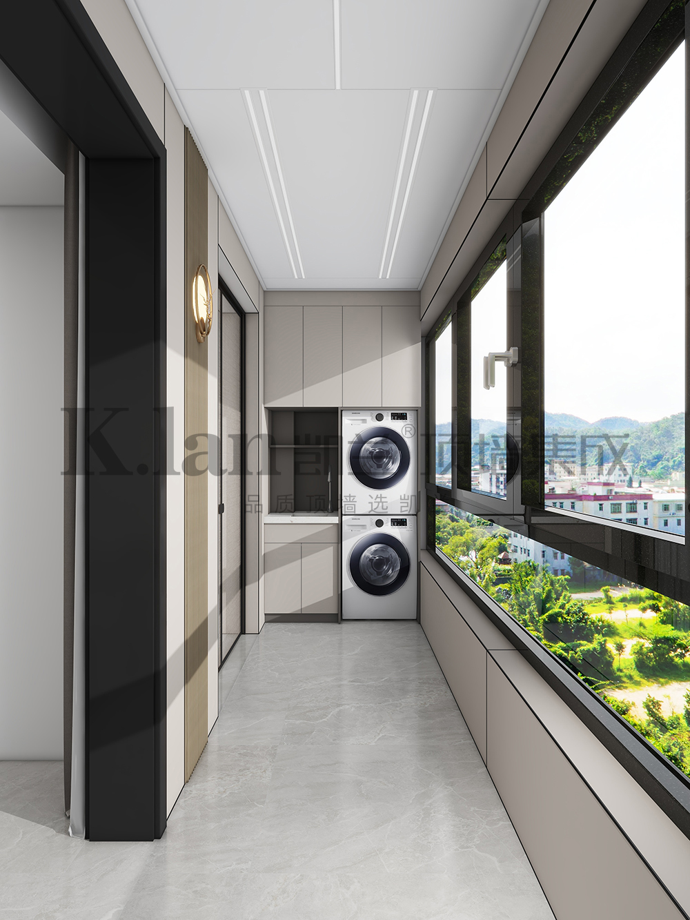 凱蘭集成吊頂鋁蜂窩大板鋁墻板